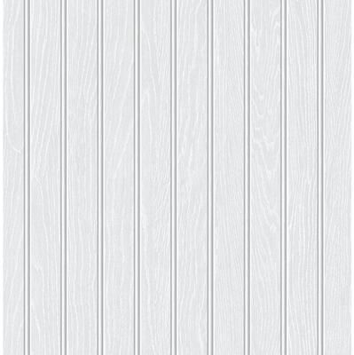 Seabrook Designs Faux Beadboard Pre-Pasted Wallpaper - 20.5 in. W x 33 ft. L
