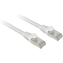 Sharkoon Patchkabel SFTP, RJ-45, mit Cat.7a Rohkabel Kabel, weiss, 10 Meter (SFTP, CAT7a, 10 m), Netzwerkkabel