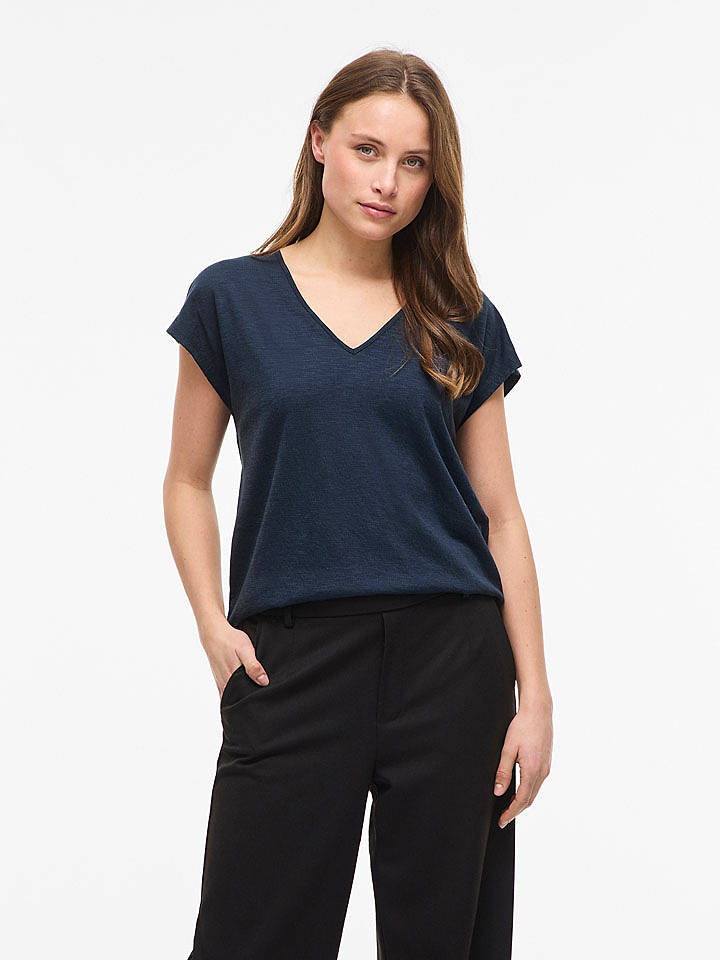 Vila Shirt in Dunkelblau - M