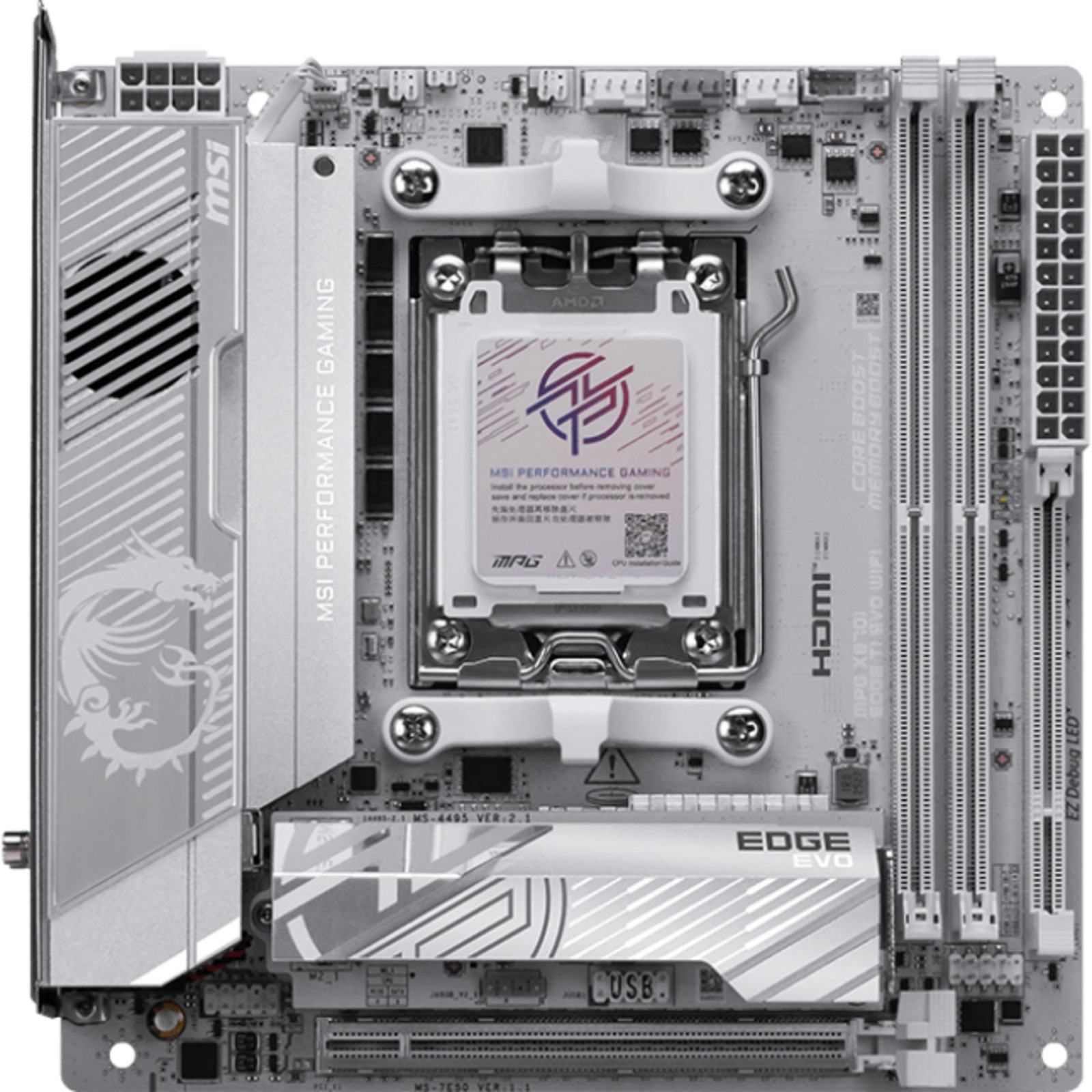 MSI MPG X870I Edge Ti Evo WiFi moederbord