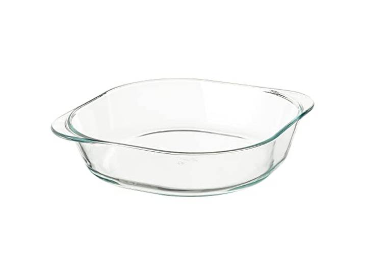IKEA FÖLJSAM Plat à four en verre transparent 24\,5 x 24\,5 cm
