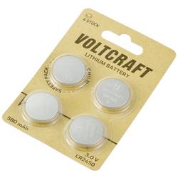VOLTCRAFT Knopfzelle CR2450 3 V 4 St. 580 mAh Lithium CR2450 VC-12714160