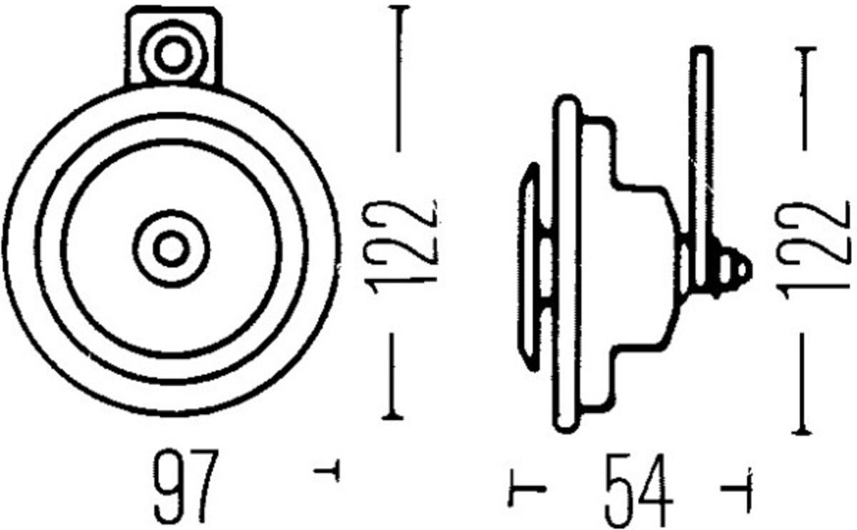 Horn HELLA 3AL 002 952-811
