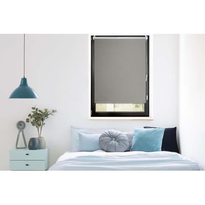 Seitenzugrollo MYDECO "Trend" Gr. 6, grau (grau, weiß), B:90cm H:210cm, Polyester, Rollos, Seitenzugrollo