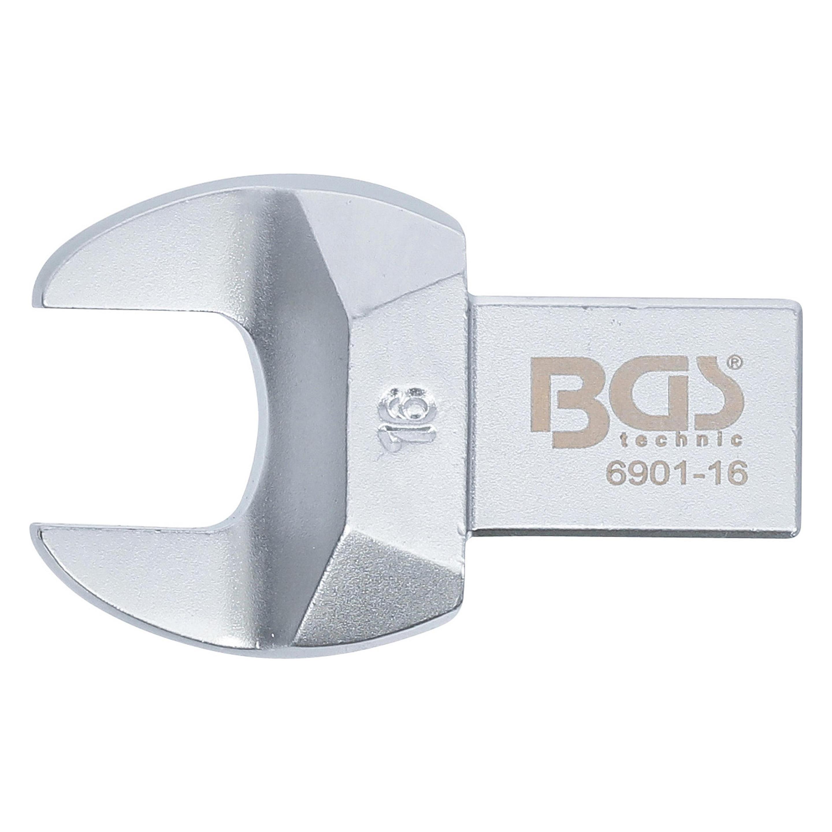 BGS Einsteck-Maulschlüssel 16 mm Aufnahme 14 x 18 mm (16 mm) (6901-16)