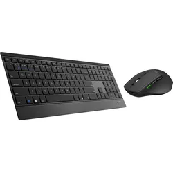 RAPOO 9500M SW - Tastatur-/Maus-Kombination, Bluetooth/Funk, schwarz, DE