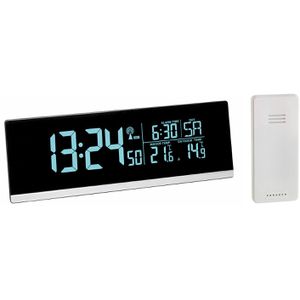 TFA Wecker 60.2548.01 Multi Color silber, digital, Thermometer, Datumsanzeige, Funkuhr