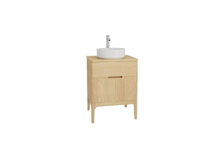 Ensemble meuble simple vasque 60cm + vasque + robinet