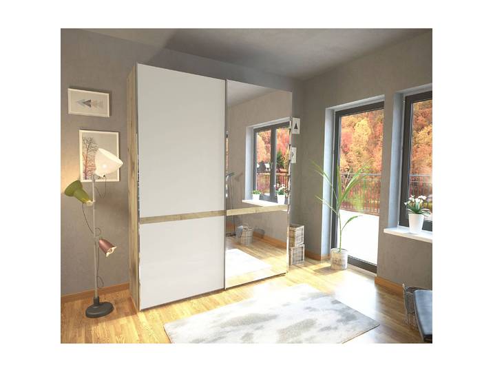 Armoire à portes couliss. Barcelona III 150 x 217cm Marron