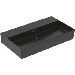 Villeroy & Boch, Waschbecken, V&B Waschtisch MEMENTO 2.0 800x470mm o ÜL ohne HL ebony C+ (470 mm, 800 mm)