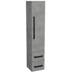 SAT Cube Way Badezimmerschrank hoch 35x163x33 cm Beton matt CUBE3CV35BE