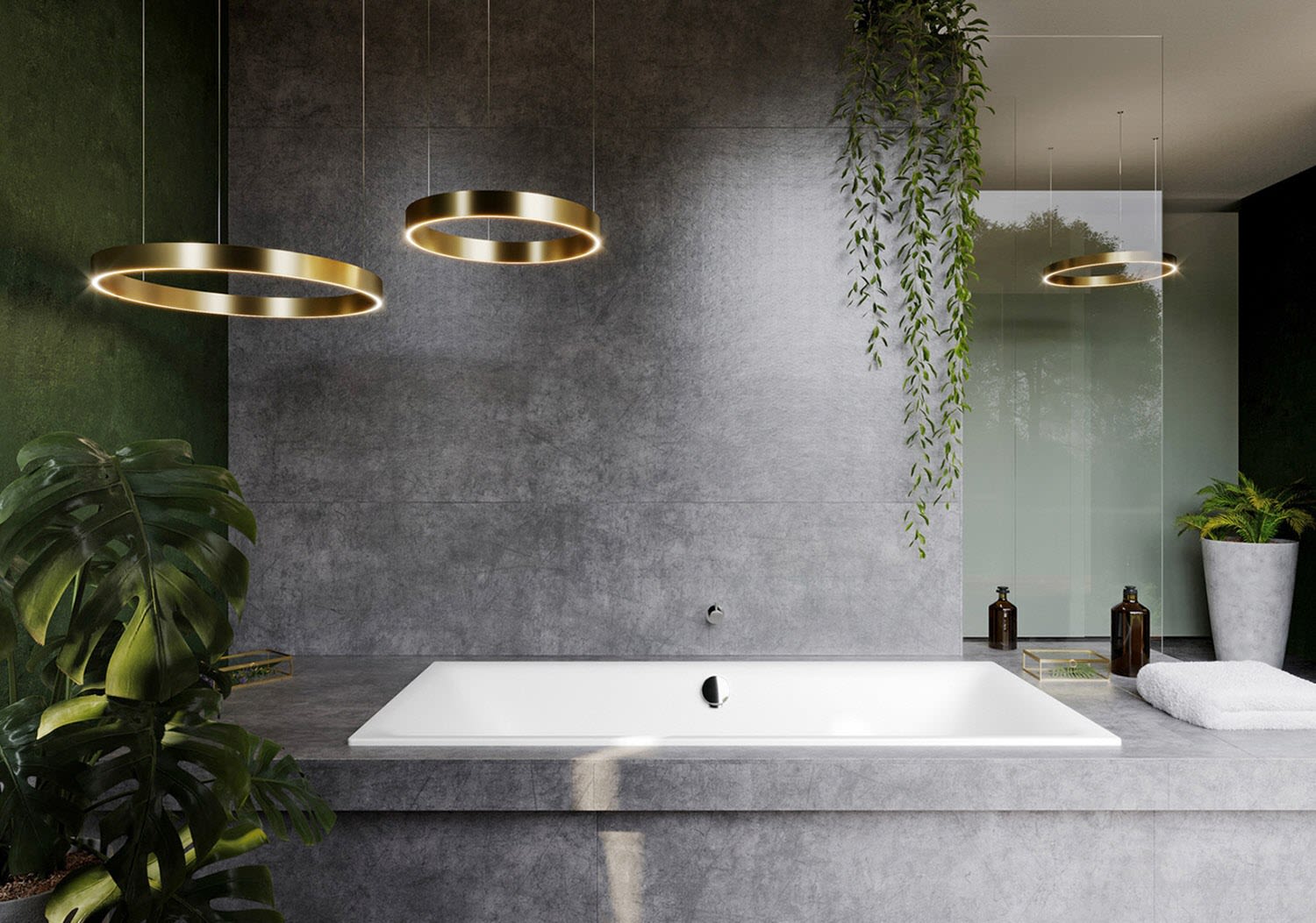 Kaldewei Silenio Rechteckbadewanne 180 x 80 cm mit Grifflöchern