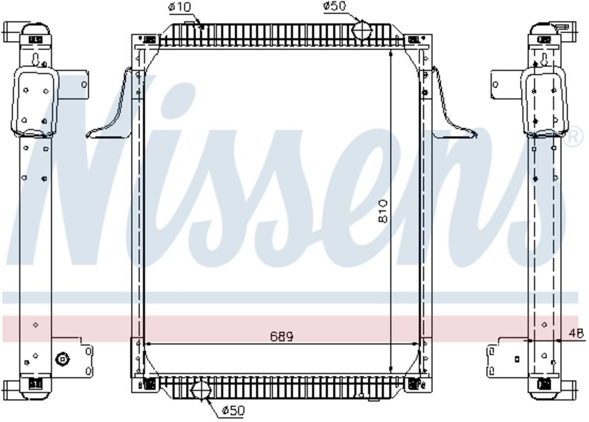 Kühler, Motorkühlung NISSENS 67257