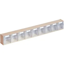 Lockweiler Klarsichtmagazin H 77 x B 600 x T 63 mm beige - 1500982