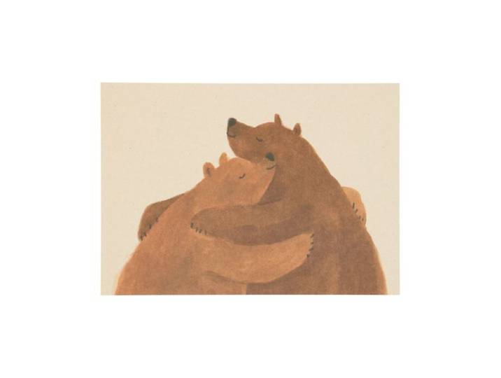 Kaart, knuffelberen