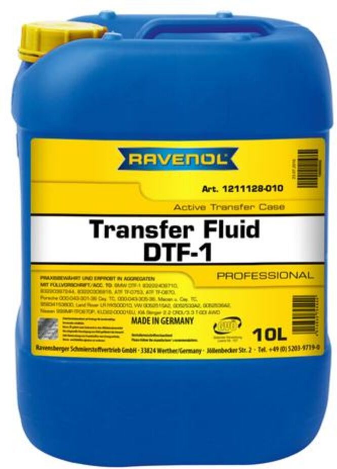 Vaihteistoöljy Ravenol 1211128 Tf Transfer Dtf-1 10l