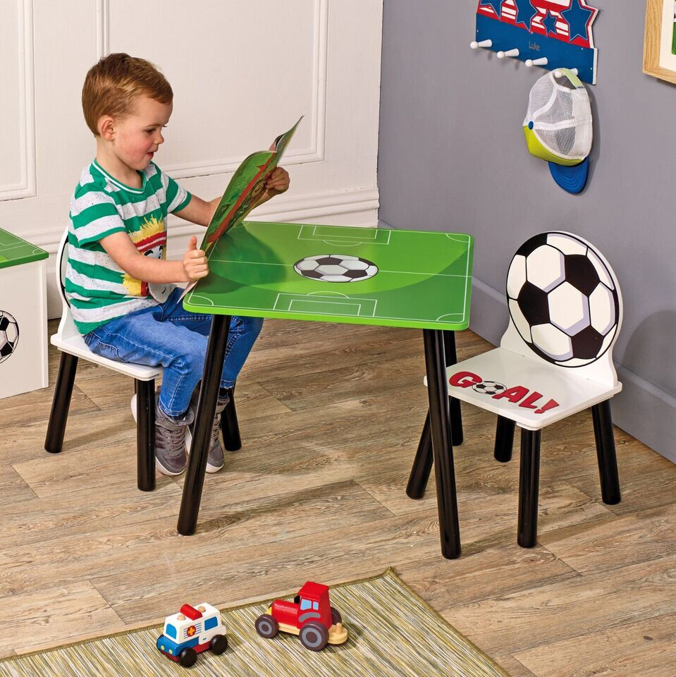Zoomie Kids Jace 28cm Writing Desk Chair Set Football 28cm H X 28cm W X 53cm D