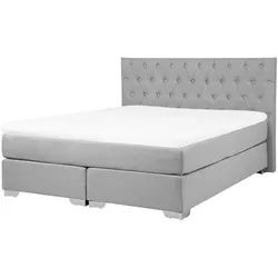 BOXSPRINGBETT 160/200cm Hellgrau Duchess