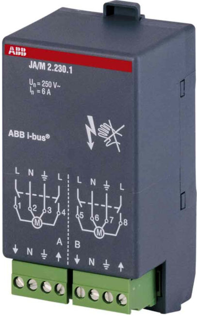 ABB Stotz S&J; Module actionneur de volet roulant 230V AC JA/M2.230.1 (2CDG110003R0011)