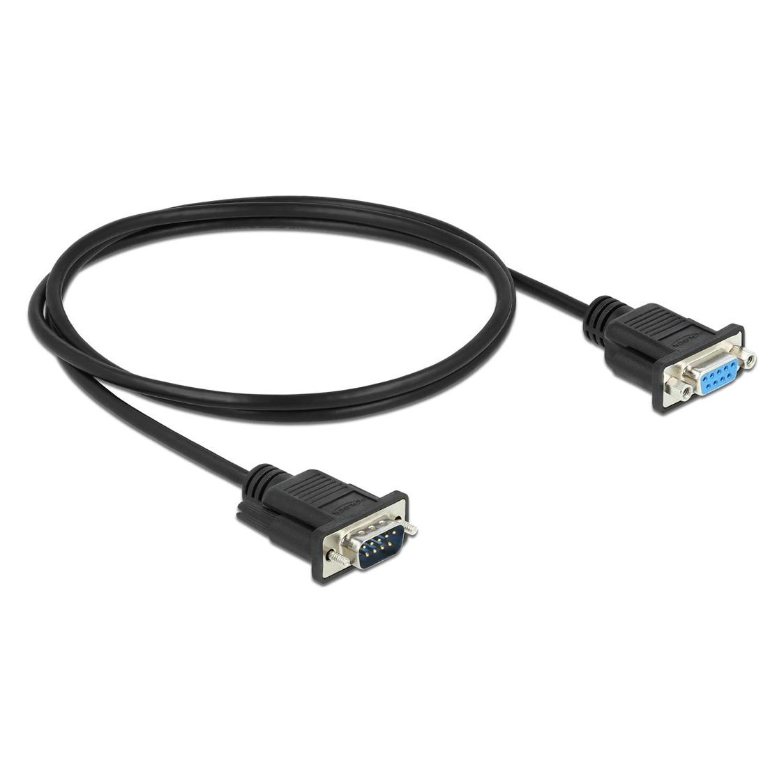 Delock Verlängerungskabel RS-232 DB9, f-m 1 m (1 m, VGA) (86601)