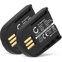 Cellonic Akku für Plantronics Savi W740, W440-M, WH500A, W740-M, W440, 440, W745, Kopfhörer Ersatzteile, Schwarz
