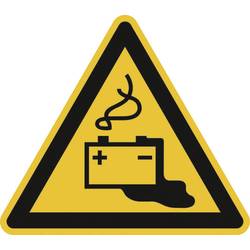 SAFETYMARKING Warnschild Gefahren durch das Aufladen von Batterien Folie selbstklebend 200 mm ISO 7010 1 St. 21.0250