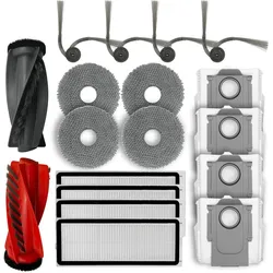 Roboparts Zubehör Set für Roborock Qrevo Curv/Qrevo Curv S5X/Qrevo Edge S5V, Staubsauger Roboter Zubehör