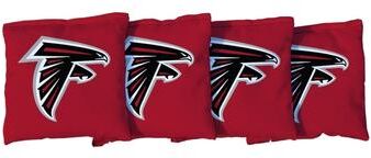 Skip's Garage Atlanta Falcons NFL Red Cornhole Bags
