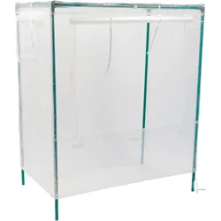 Vitavia Hochbeetabdeckung Eckig aus PE Folie mit integriertem UV Schutz B 88 x T 55 x H 105 cm (Gr. S)