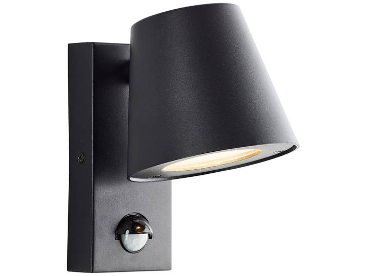 Brilliant Aussenwandleuchte Bari 44321/06, Schwarz, Metall, Gu10, 11x17x15.5 cm, Lampen & Leuchten, Außenbeleuchtung, Außenwandleuchten