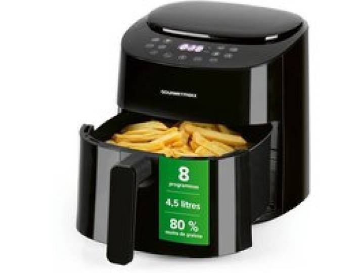 Friteuse à air chaud - GOURMETMAXX - 4 5 L - 1400 W - 9 fonctions - Temp. jusquà 200°C