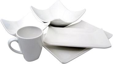Le Chef White Melamine 5-piece Dinnerware Set