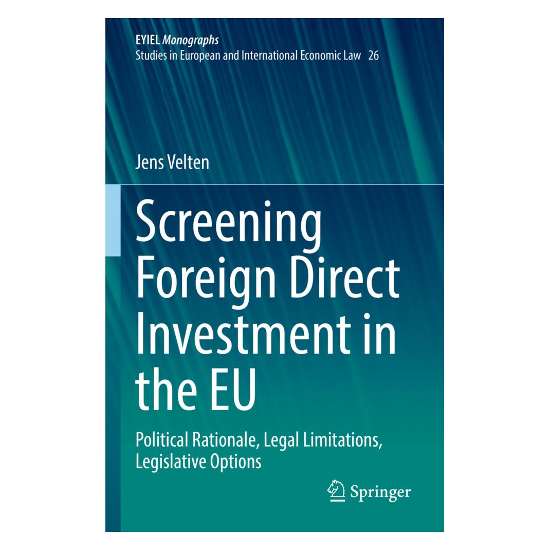 Springer Screening Foreign Direct Investment in the EU (Englisch, Softcover, Jens Velten) (56957465)