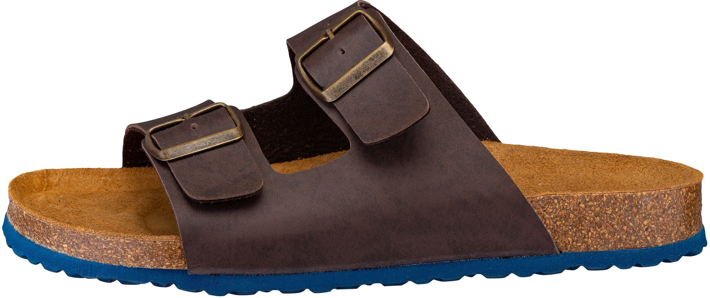 Pantolette LICO "Pantolette Bioline Concrete", Damen, Gr. 40, braun, Synthetik, Schuhe Pantolette