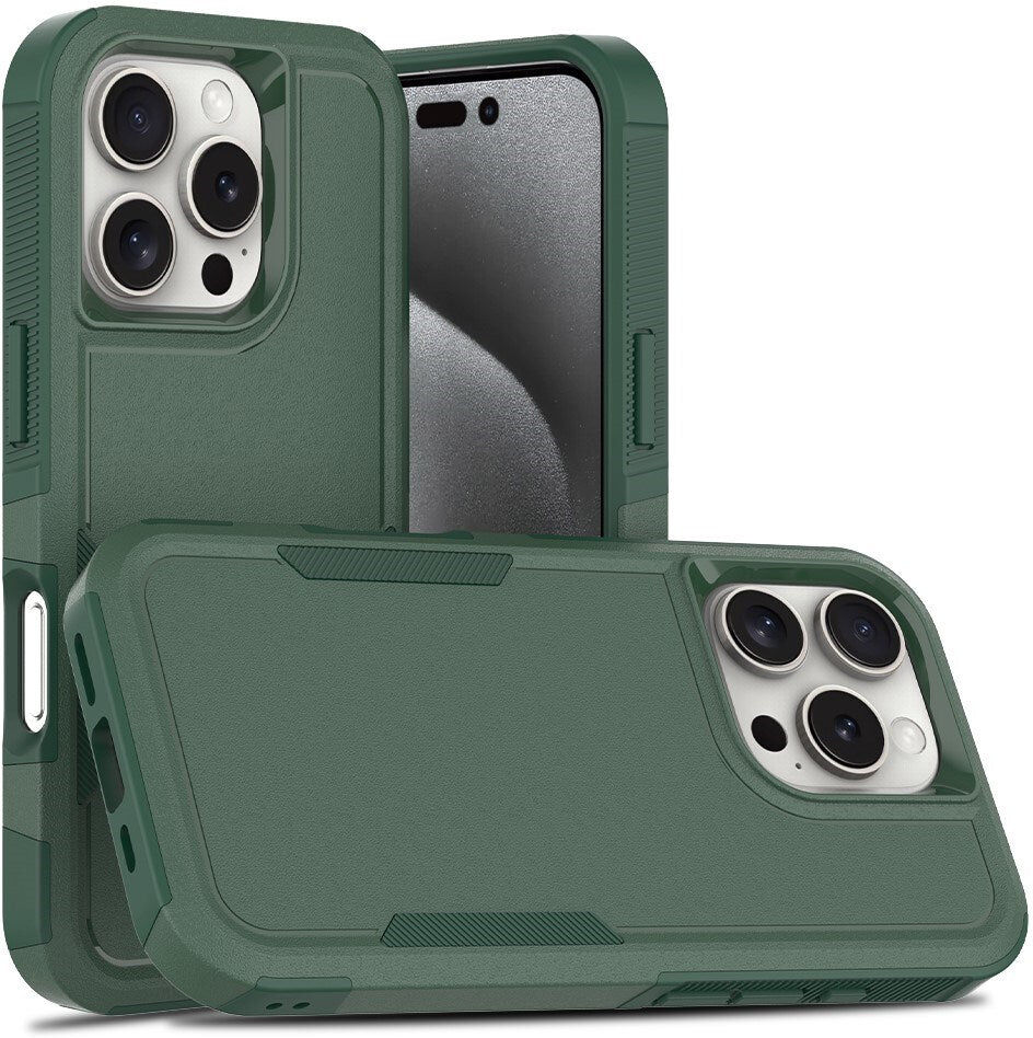 EIDERWOOD iPhone 16 Pro Hybrid Bagside Cover - Mørkegrøn