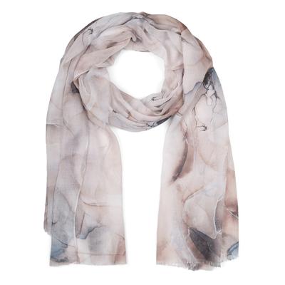 Schal STYLEBREAKER "Schal mit Marmor Muster", Damen, braun (hellbraun), Obermaterial: 100% Viskose CV., Modisch, Modetücher Schal