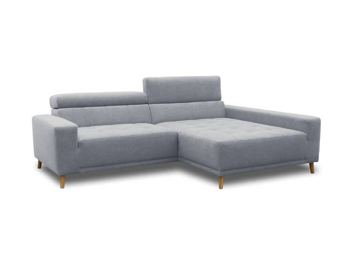 Domo Ecksofa mit Longchair »Helsingborg« - 172x248x44cm - blau -