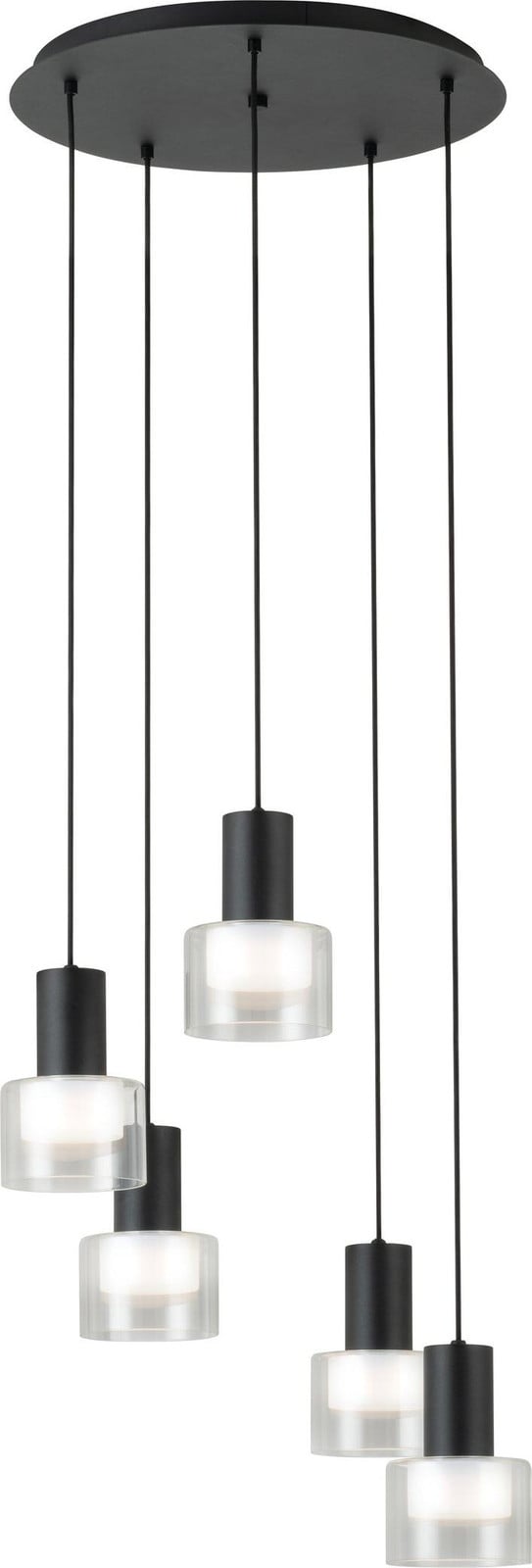 Eglo Molineros hanglamp zwart - LED - Modern metalen design