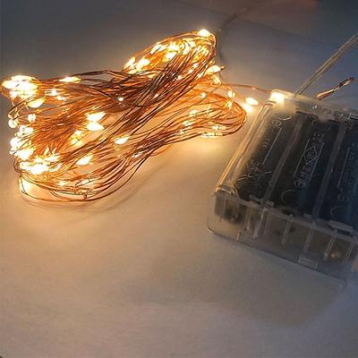 LED Lichterkette Kupferdraht Lichterkette mit 3aa Batterie stetig auf Lichterkette Innendekoration