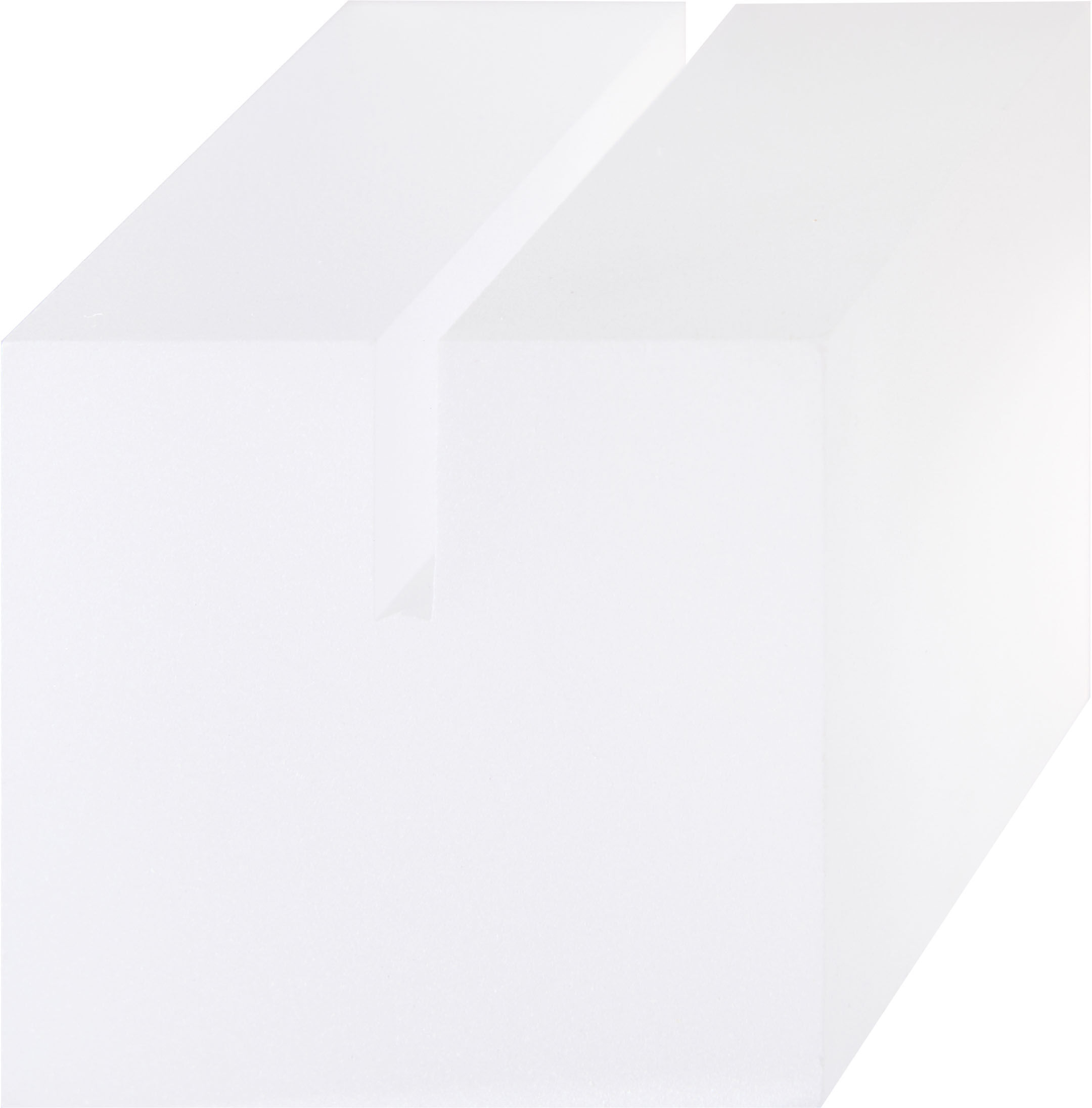 SPRINTIS Porte-carte "Cube" en acrylique transparent   mat, acrylique (PMMA)