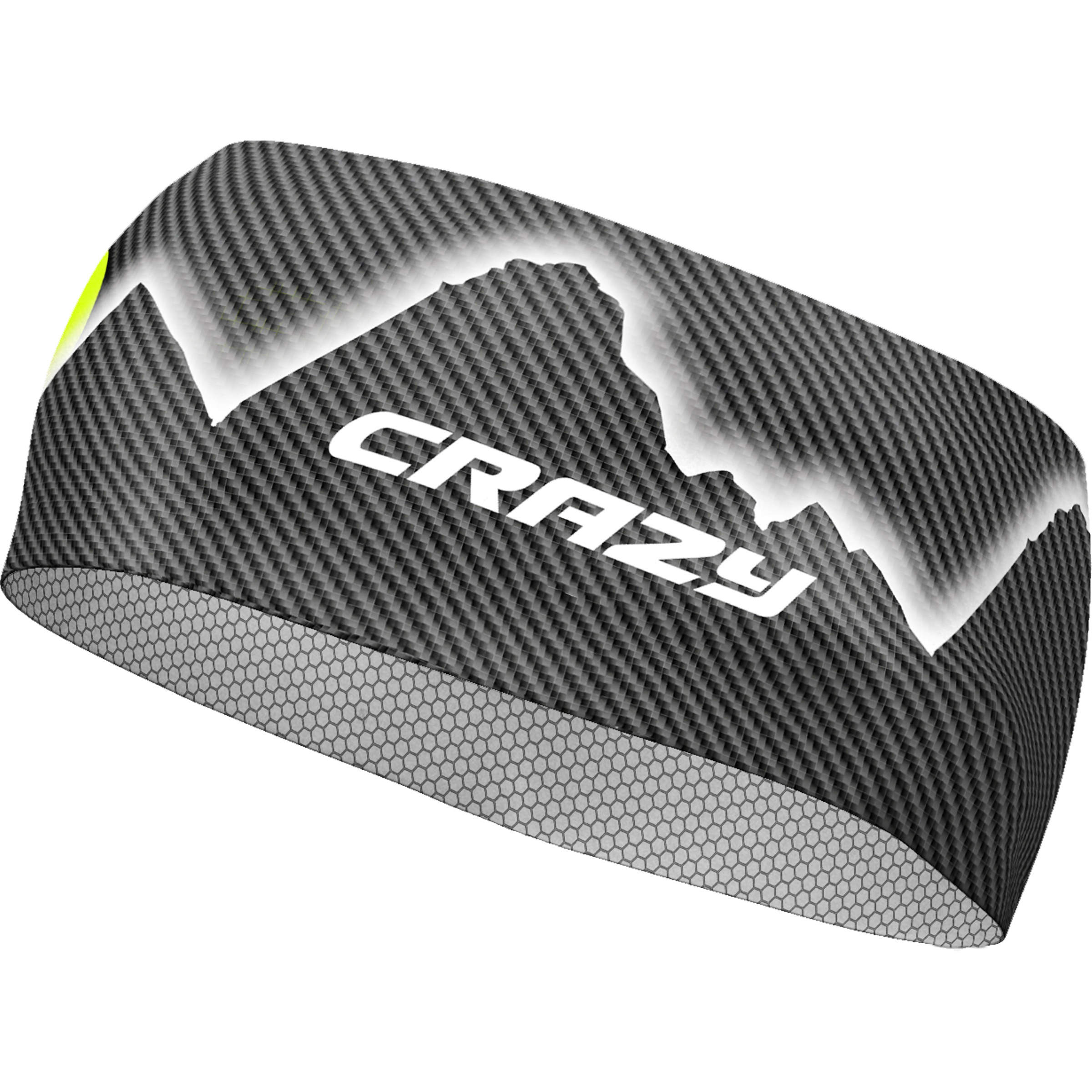 Crazy Stem Stirnbänder grau Größe L Trekking Elastisch