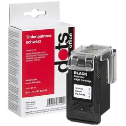 dots Druckerpatrone kompatibel zu Canon PG-540XL schwarz