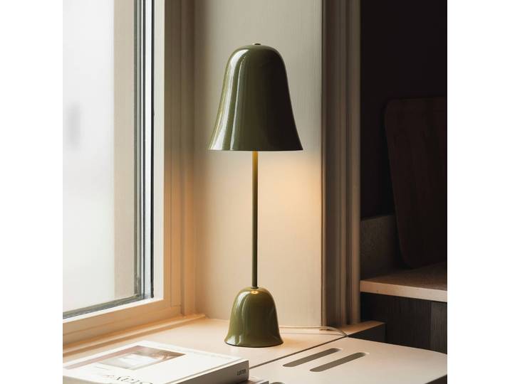 Globen Lighting Tischlampe Blåklockan, grün, für Wohn- / Esszimmer, Metall, Skandinavisch