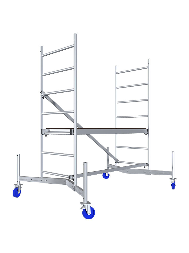 KRAUSE ClimTec Gerüst 3,00 m AH & Rollen 125 mm | Neue Norm DIN EN 1004-1 - Art-Nr: 710246