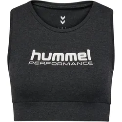 HUMMEL hmlPULSE LOGO LIGHT SUPPORT BRA black melange XL