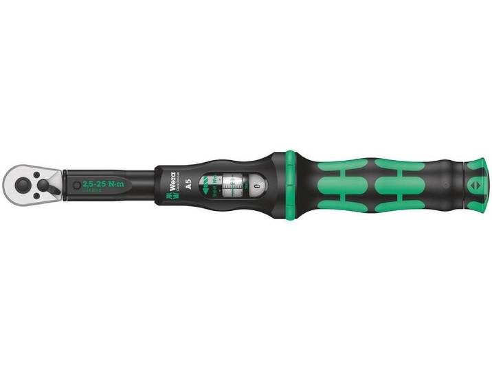 Drehmomentschlüssel WERA Click-Torque A 5 1/4-Vierkant , grün (bunt), B:5cm H:5cm L:32,5cm, Schraubenschlüssel, Drehmomentschlüssel