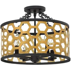 Elstead Lighting, Deckenleuchte, Felix Deckenleuchte E14 4-fach Sonnenuntergang Gold (E14)