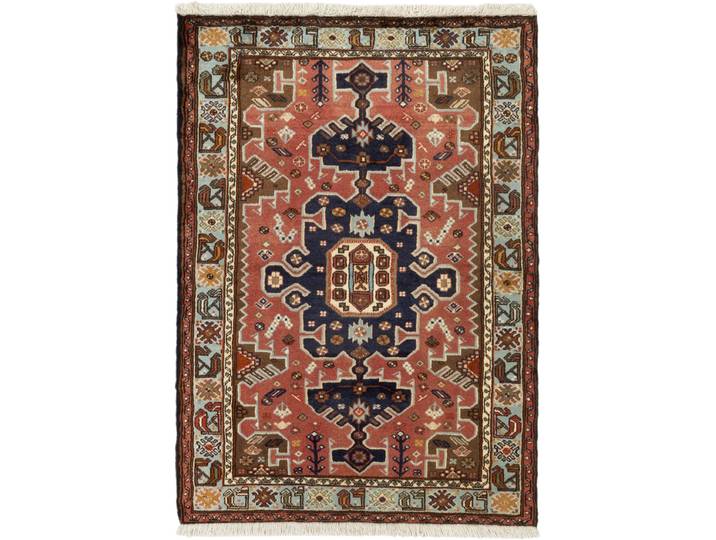Hamadan Teppich 107x149 Handgeknüpft Orientteppich Perserteppich Wolle