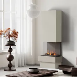 muenkel design Garda [Elektrokamin Opti-myst]: Concrete (Betonoptik) - weiß