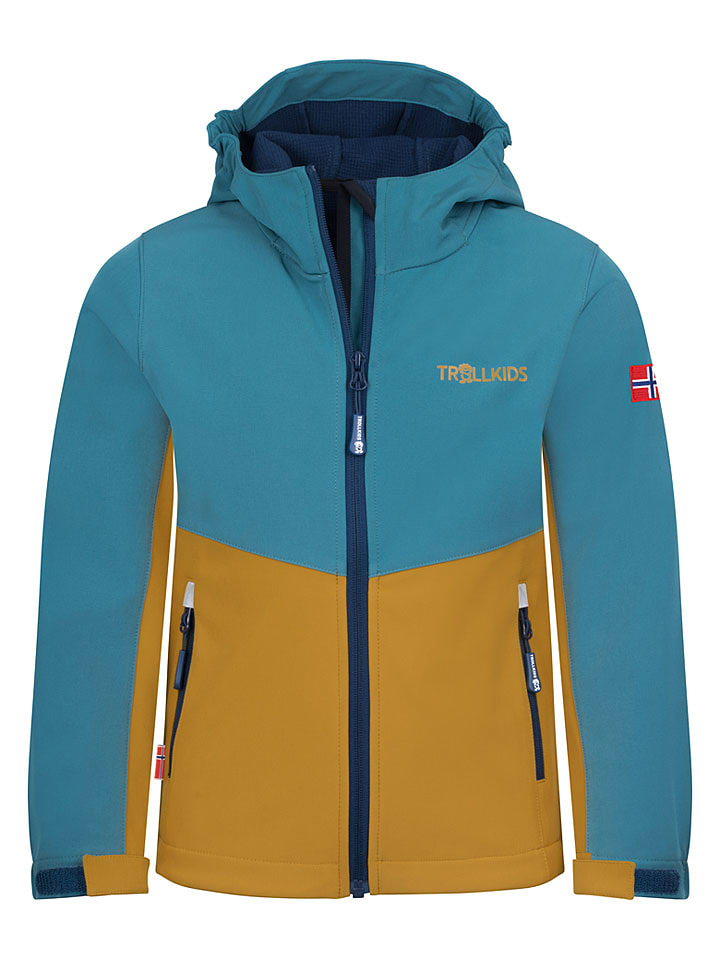 Trollkids Softshelljacke "Kristiansand" in Türkis - 122